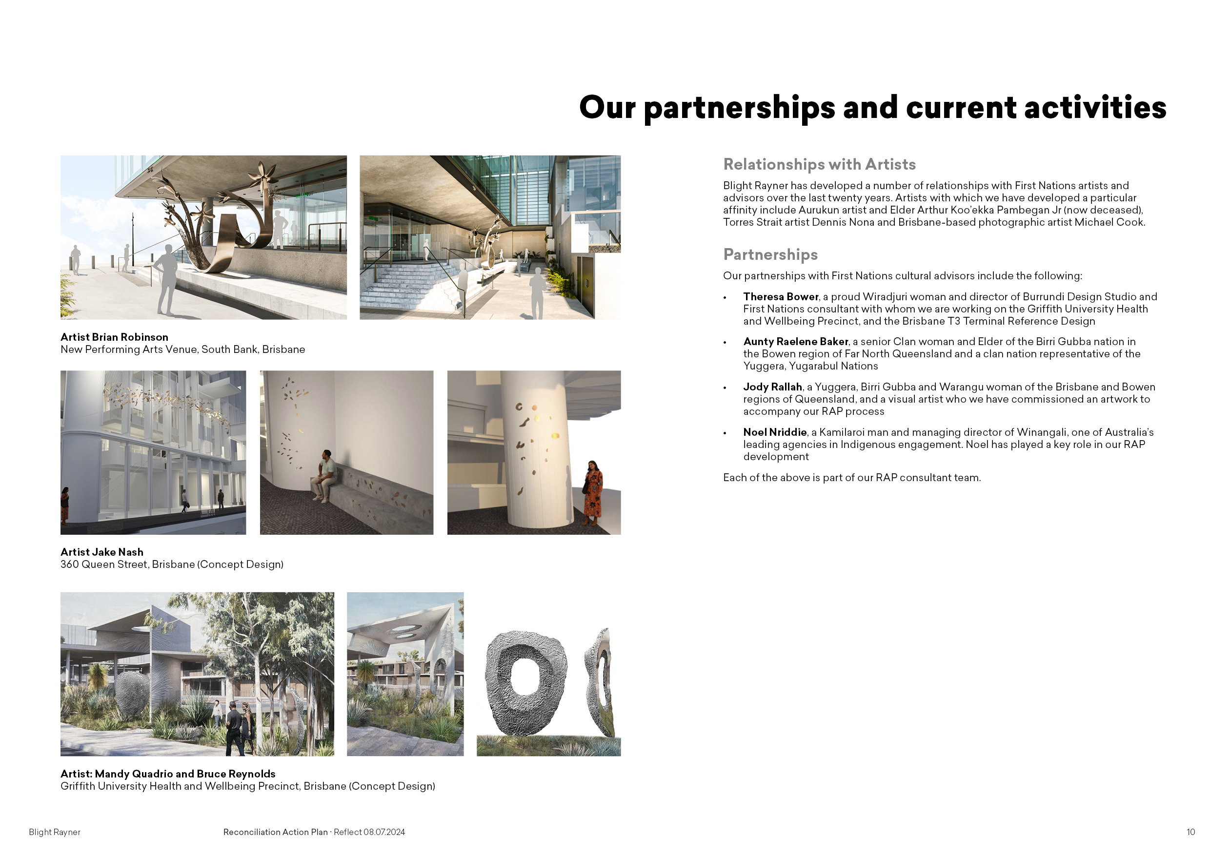 Blight Rayner Reconciliation Action Plan - Reflect