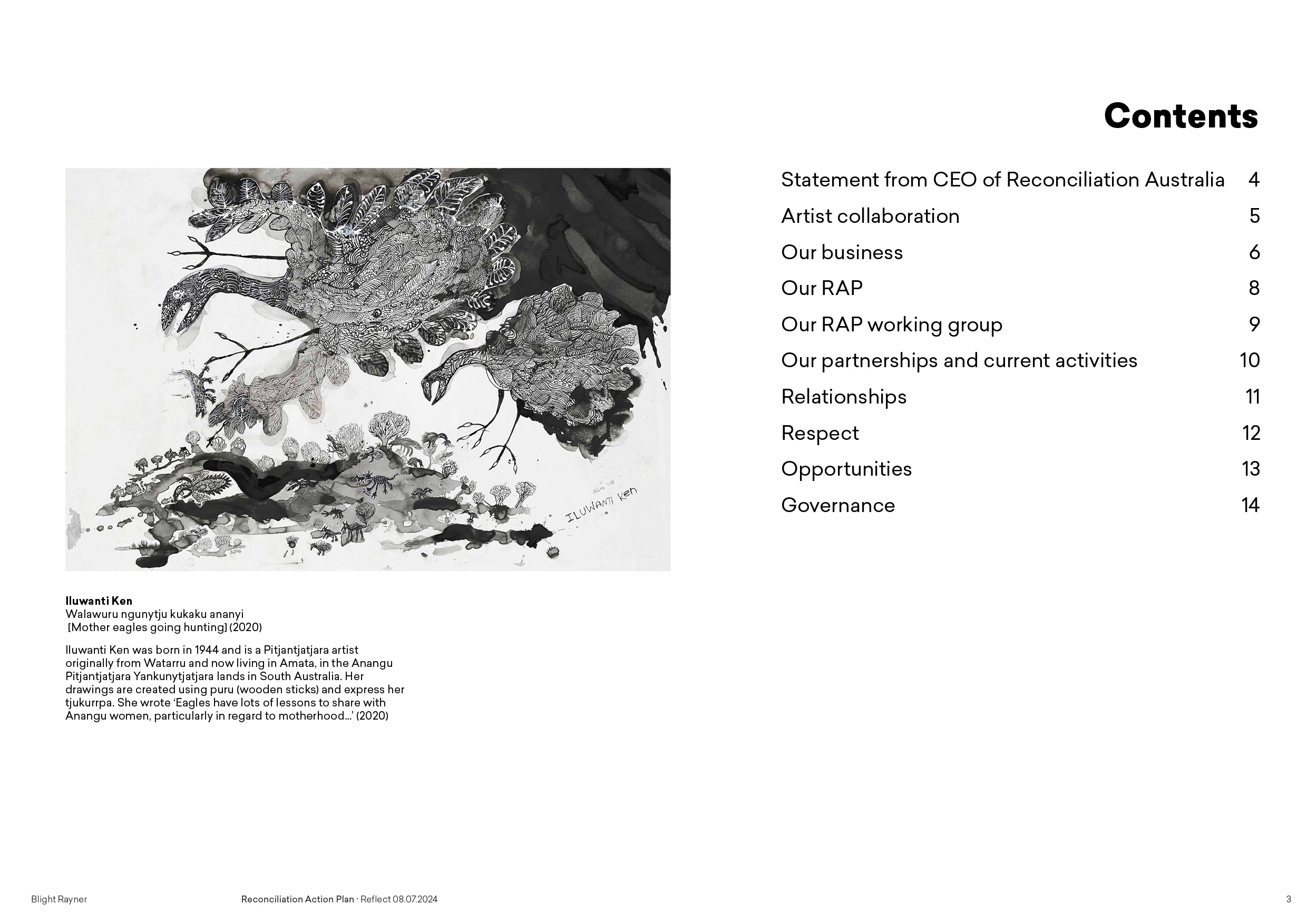 Blight Rayner Reconciliation Action Plan - Reflect