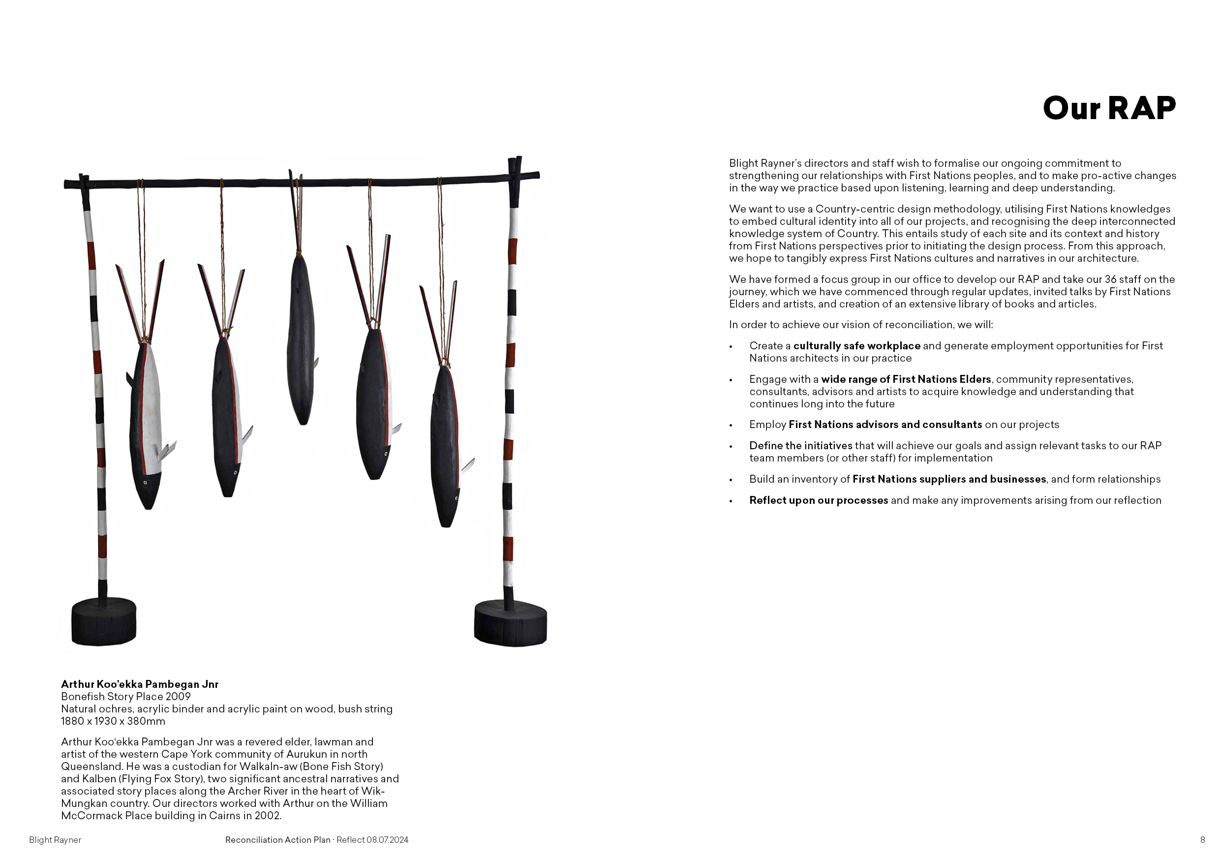 Blight Rayner Reconciliation Action Plan - Reflect